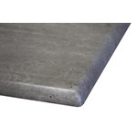 Molded Melamine Table Top 24", Square, Granite Colore, Without Umbrella Hole