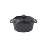 Casserole, Ronde, Fer De Fonte, Couvercle Inclus, 4 Po