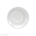 Saucer, Round, Buffalo Bright White, 6" Dia, 3Dz