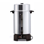 Percolator, Coffee Maker, Aluminum, 100 Cups, 120V/1500W, "Crown"